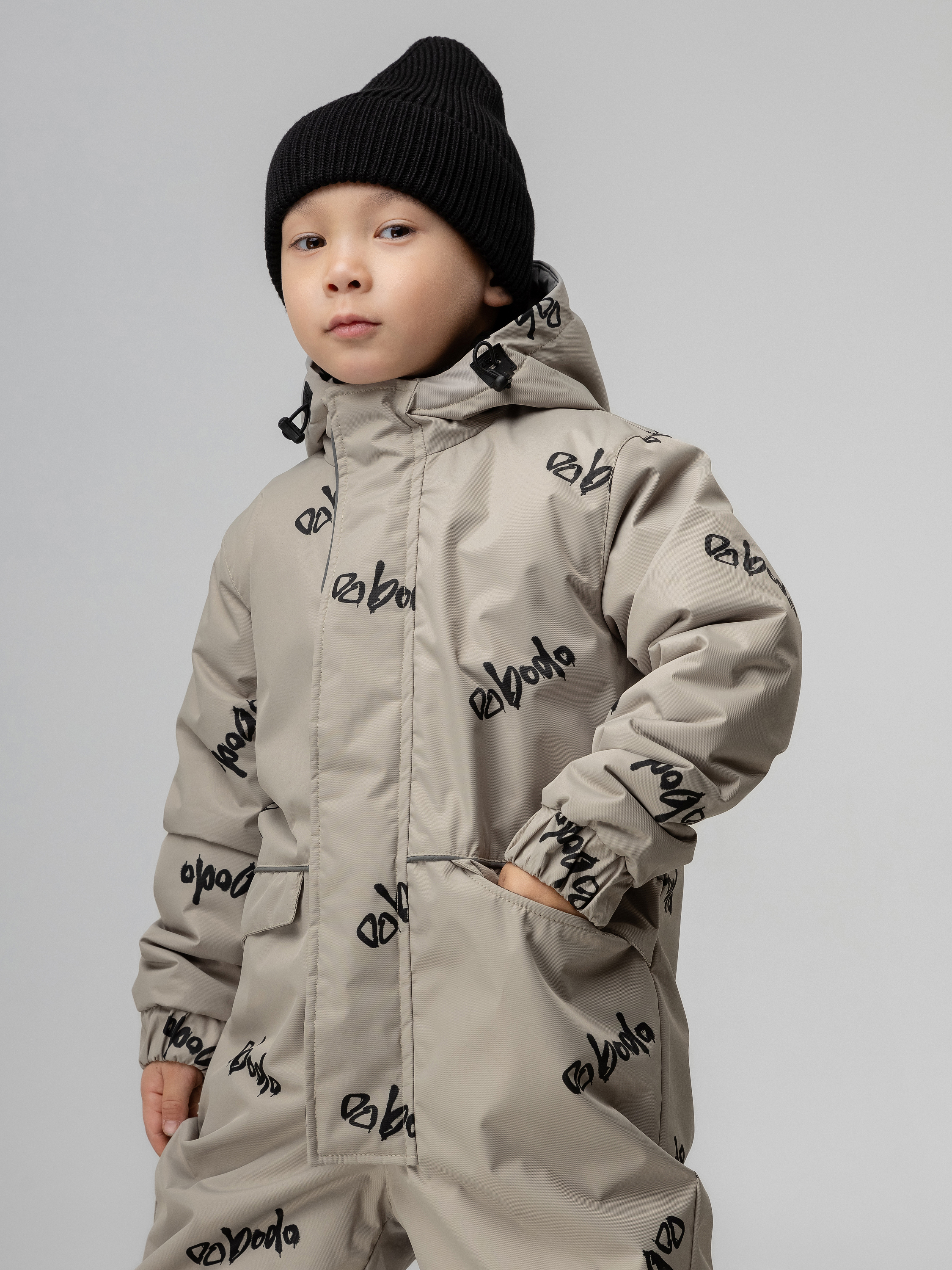 Комбинезон Bodo 35-9MU_бежевый (черный) - фото 5