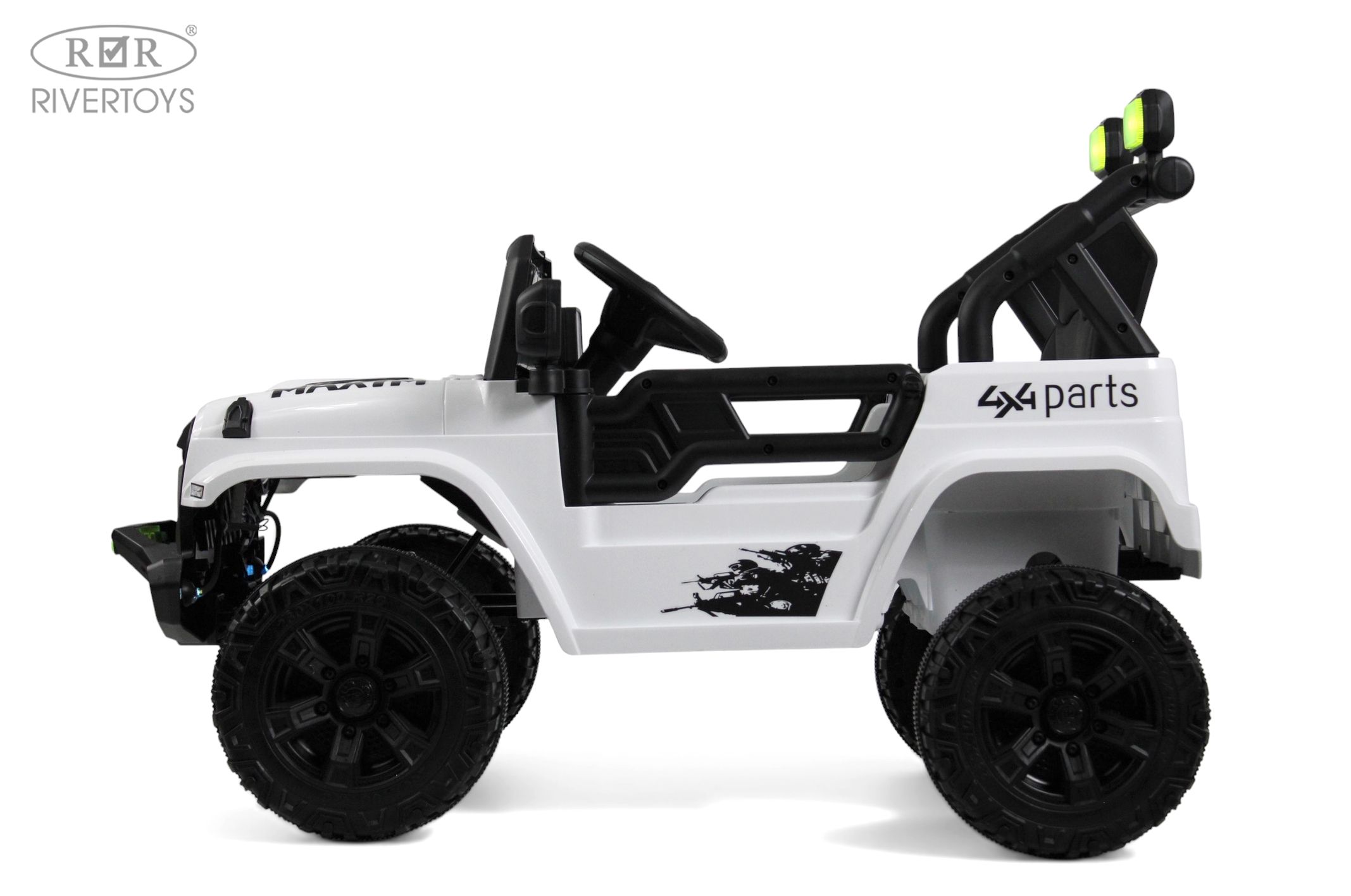 Электромобиль RIVERTOYS М101БХ-WHITE С пультом ДУ - фото 16