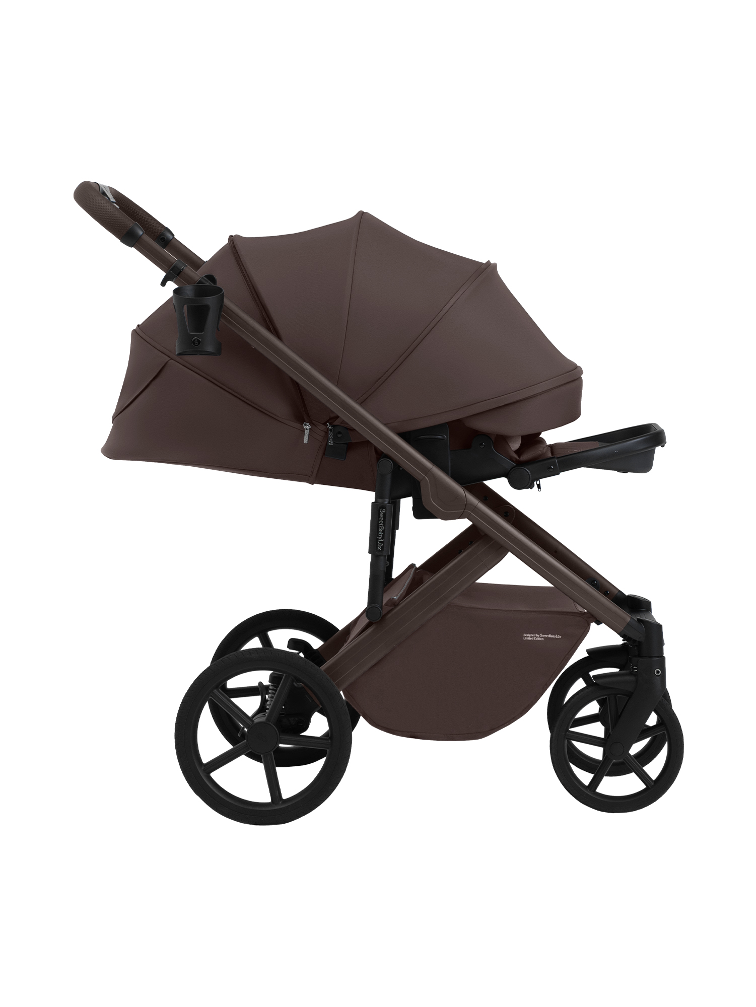 Коляска 2в1 Sweet Baby Dolce Chocolate Brown коричневый - фото 38