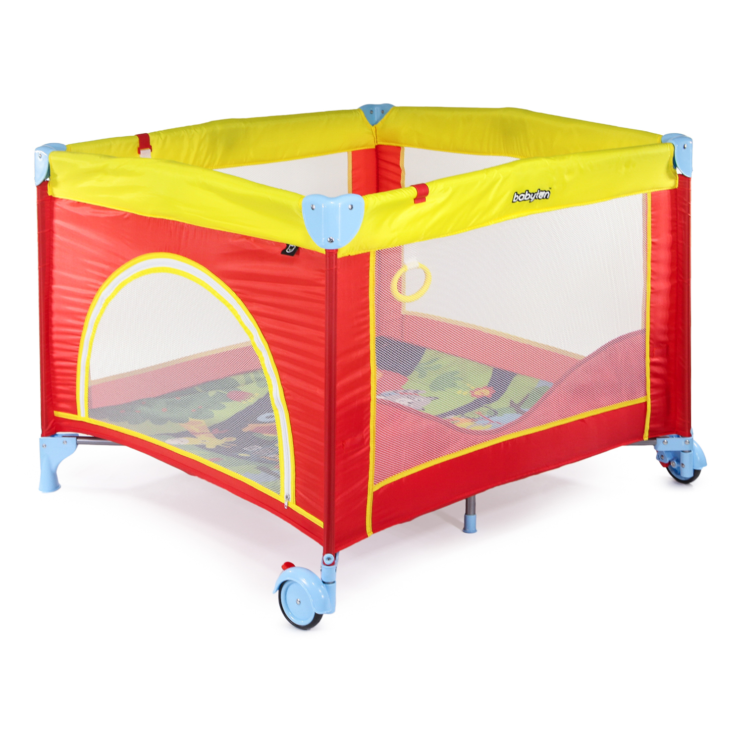 Манеж кровать Babyton Red-Yellow G-400 - фото 5