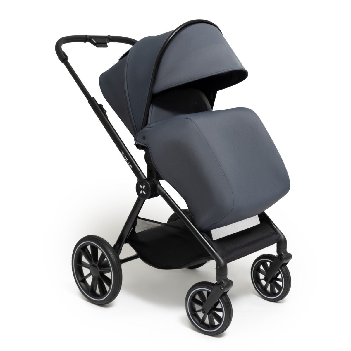 Коляска 2в1 agex Life grey серый - фото 12