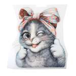 Термотрансфер TBY Котик 12.7х15см 10шт