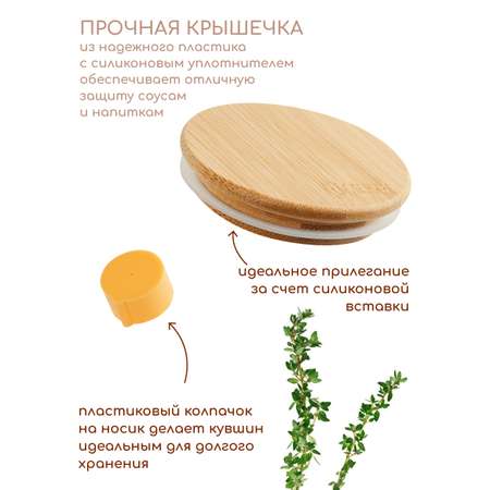 Кувшин жаропрочный стеклянный Multistore для масла, уксуса и соусов 900 мл.