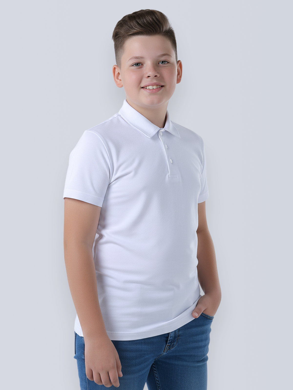 Поло Ladno 602гпбелый - фото 1