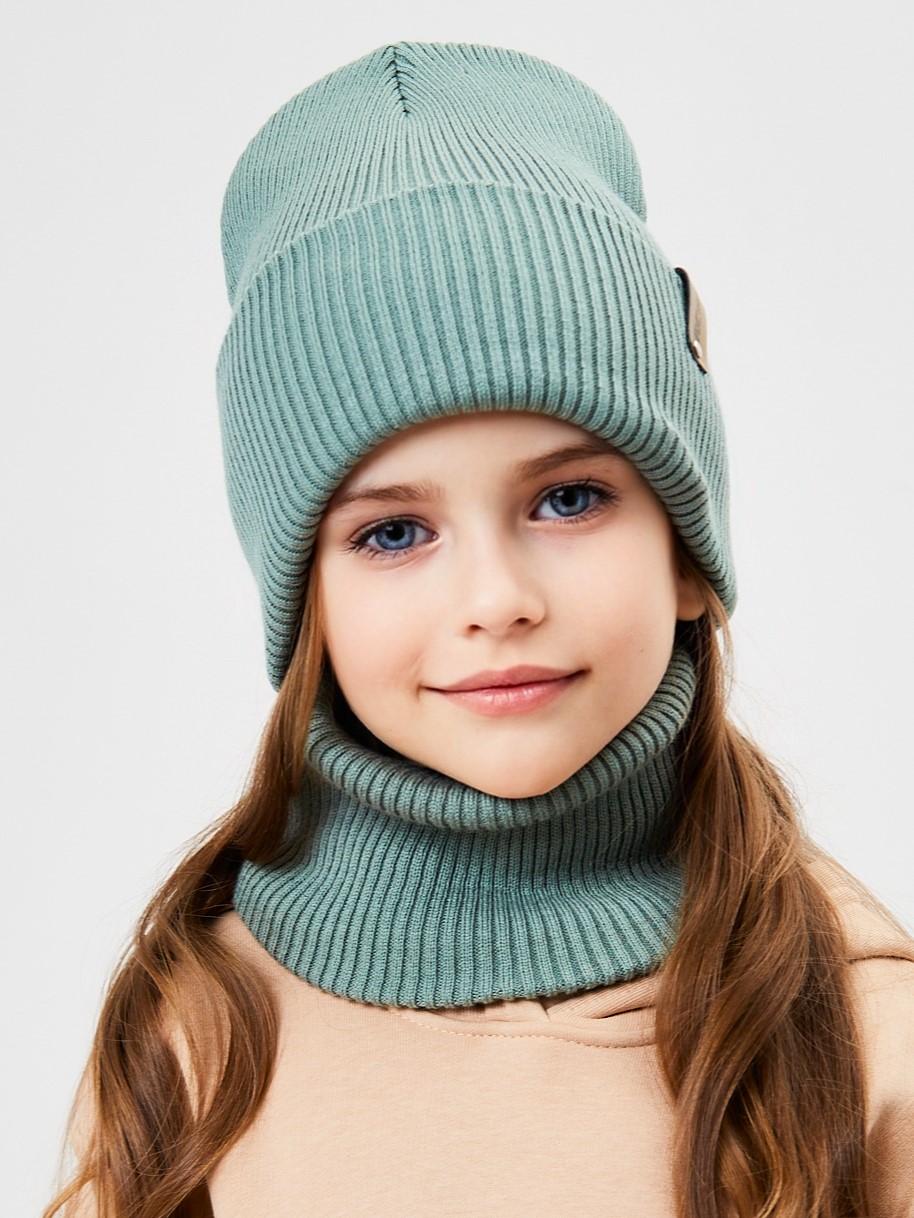 Шапка и снуд KUBRIO KU-H-52-lopata-oliveG - фото 1