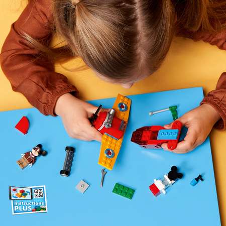 Конструктор LEGO Mickey and Friends Винтовой самолёт Микки блочный