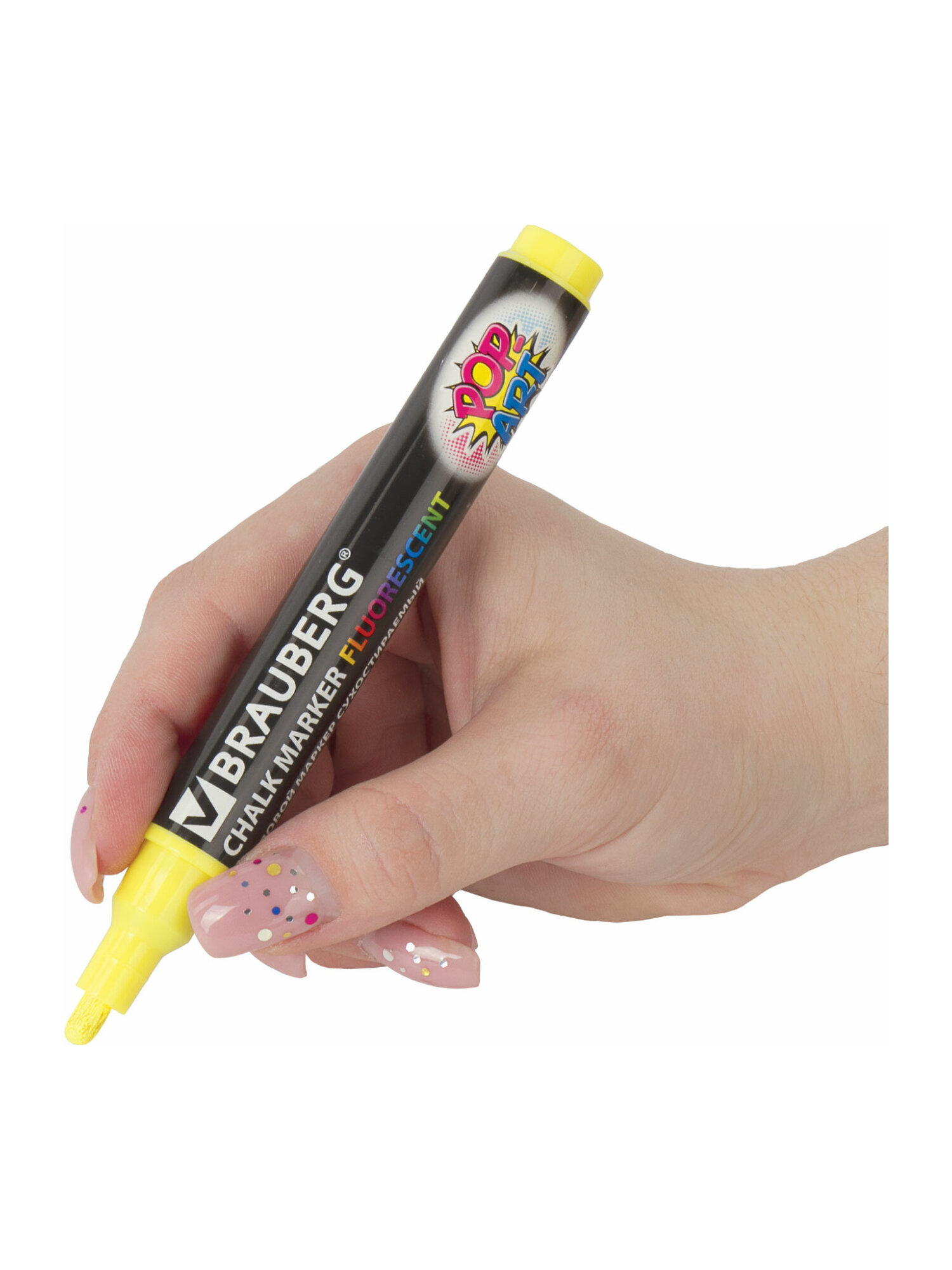 Маркеры Brauberg меловые 1 шт. - фото 14