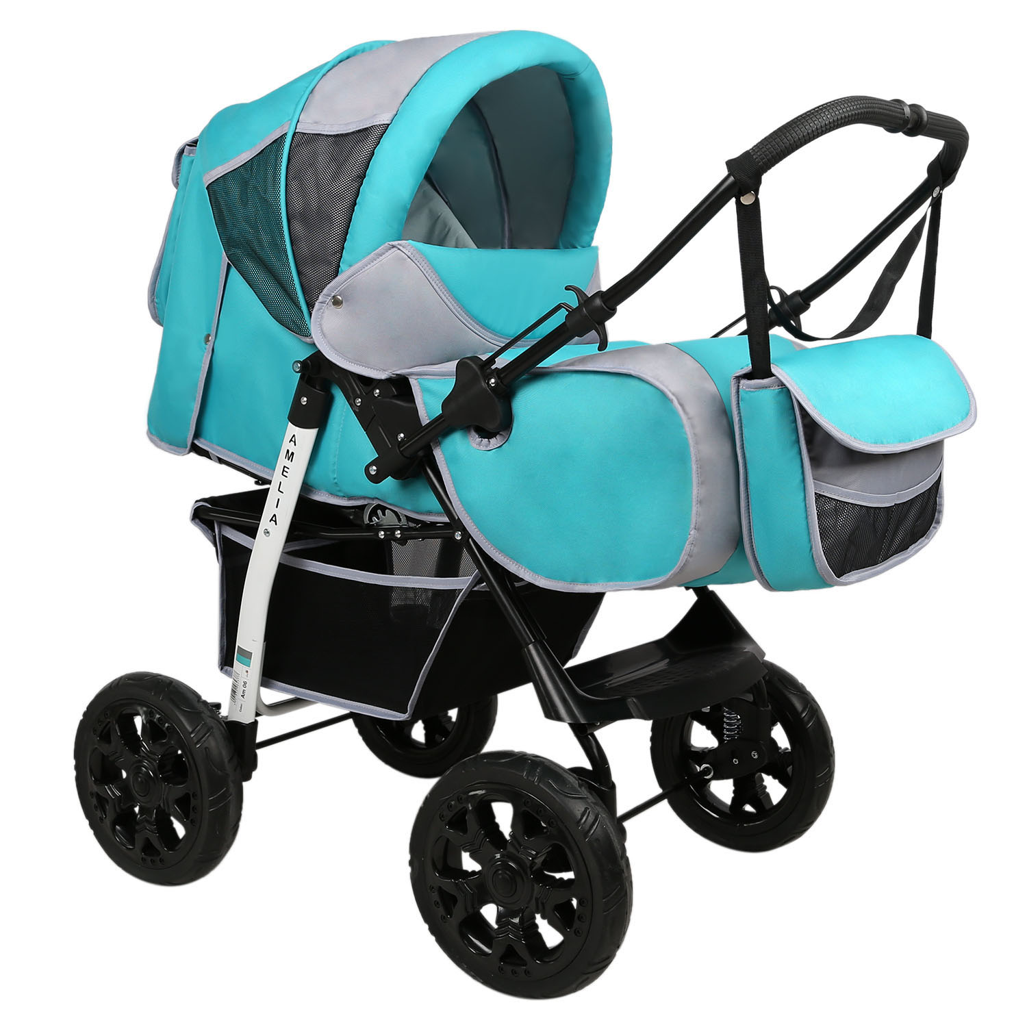 Коляска трансформер alis Amelia бирюзовый - фото 1