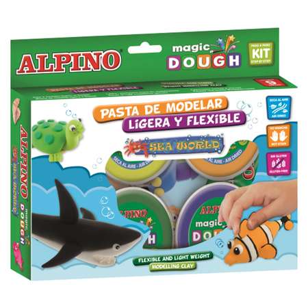 Тесто-пластилин ALPINO 6 цв.