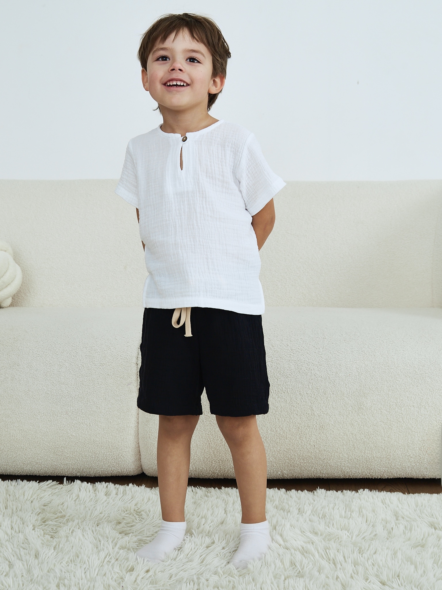 Шорты MOUN Шорты_муслин_черный - фото 20