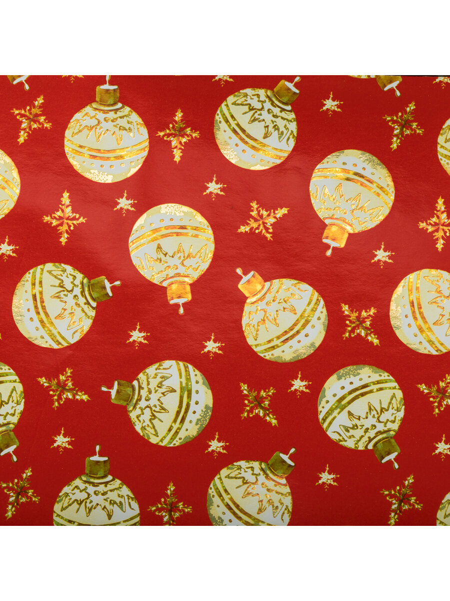 Упаковочная бумага Золотая сказка для новогодних подарков с эффектами 3 шт 70х100 см Black Gold - фото 10