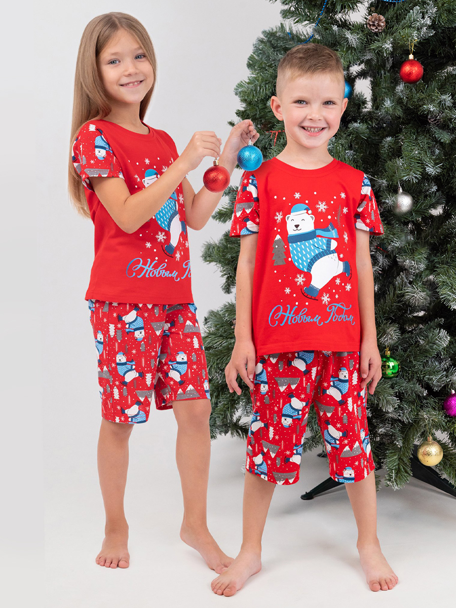 Пижама HappyFox HF00103красный - фото 2