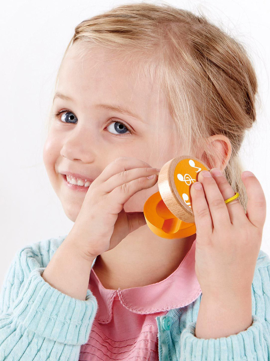 Игрушка музыкальная Hape Мини-группа гитара, бубен - фото 2