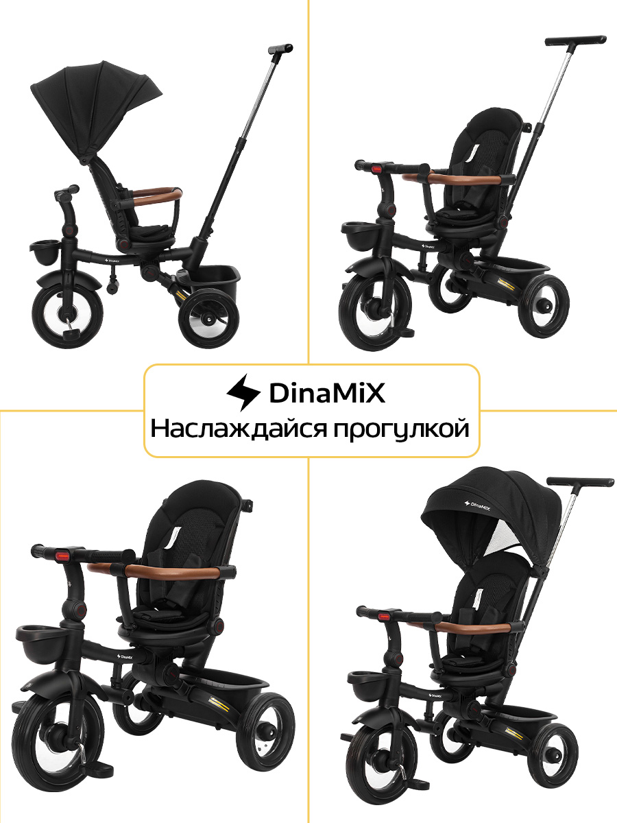 Трехколесный велосипед DinaMiX 10 дюймов - фото 8