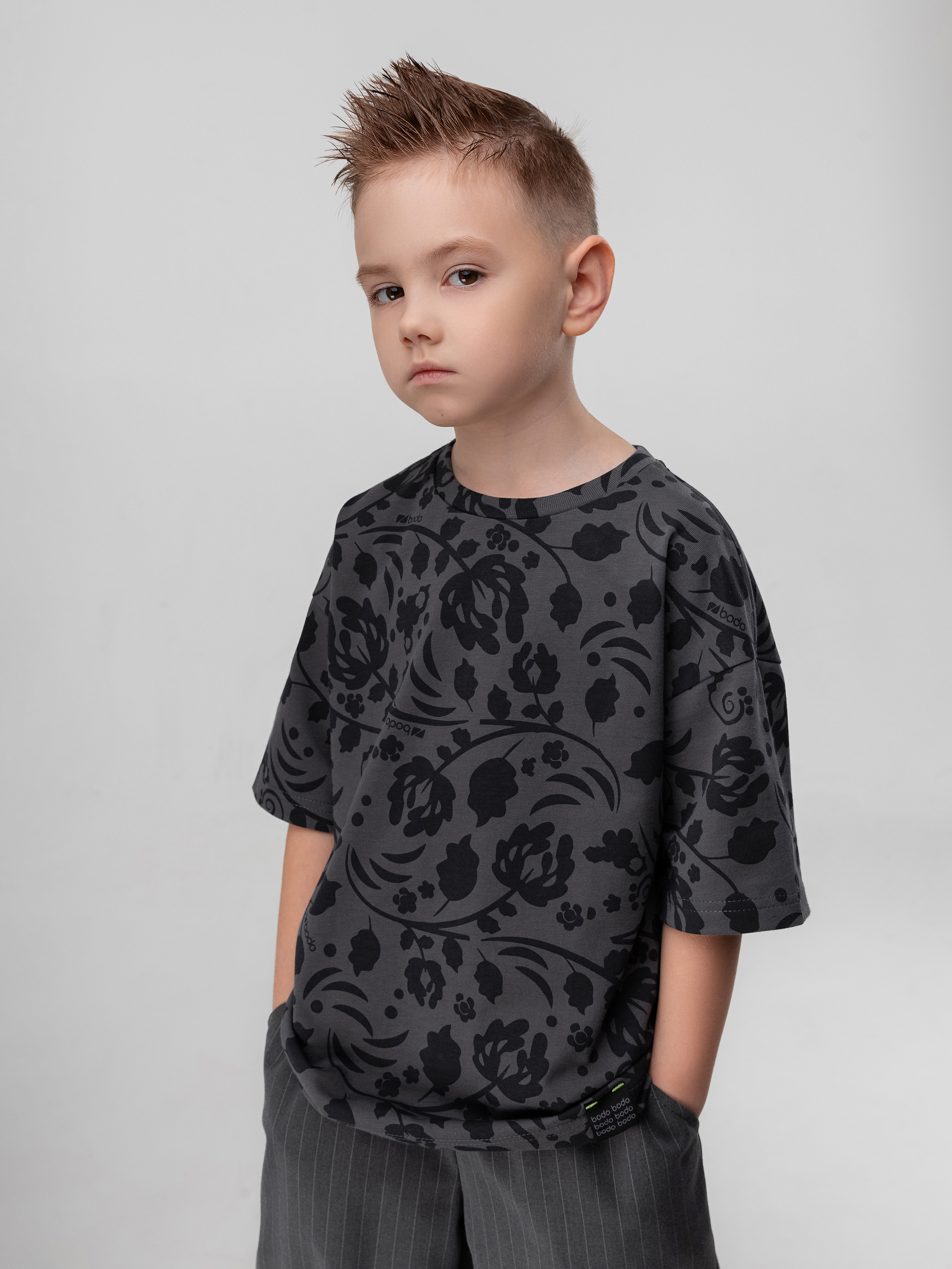 Футболка Bodo 4-465MU_серый - фото 1