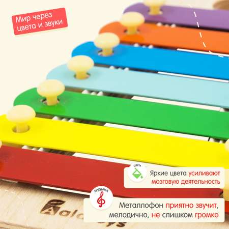 Игрушка музыкальная Alatoys ксилофон, мелодика