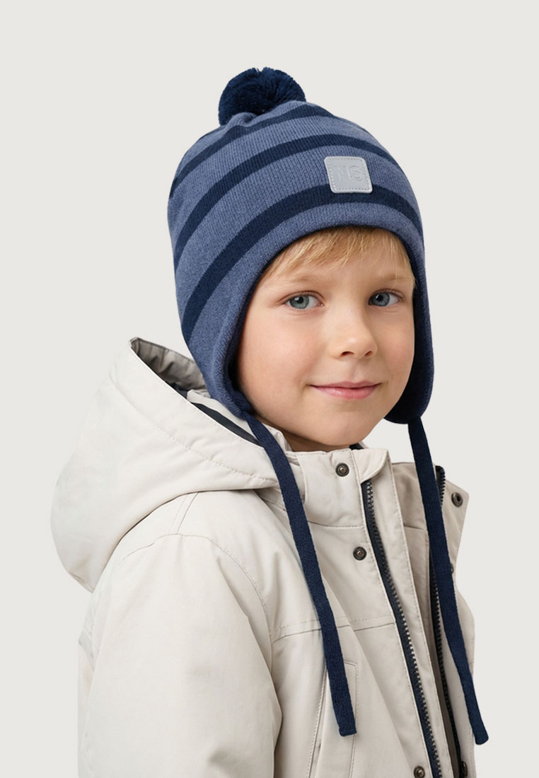 Шапка NIKASTYLE 11м20726 джинс/неви - фото 1