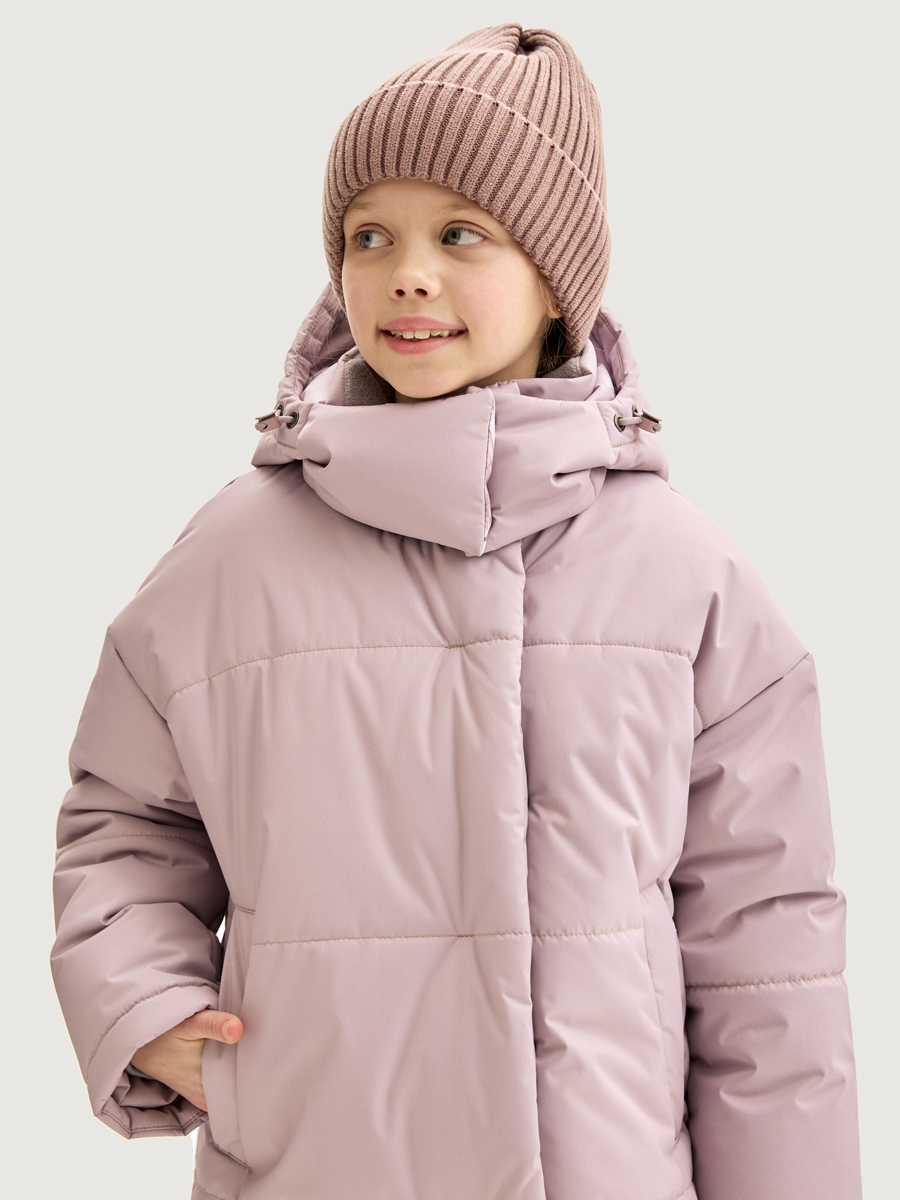 Пальто NIKASTYLE 6з9225 пудра/орхидея - фото 6