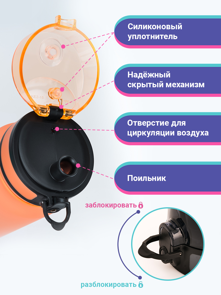 Бутылка UZSPACE 1000 мл - фото 4