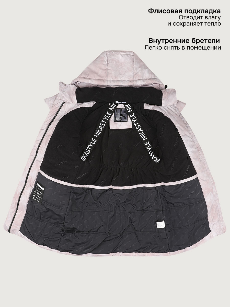 Пальто NIKASTYLE 6з7625 пудра - фото 8