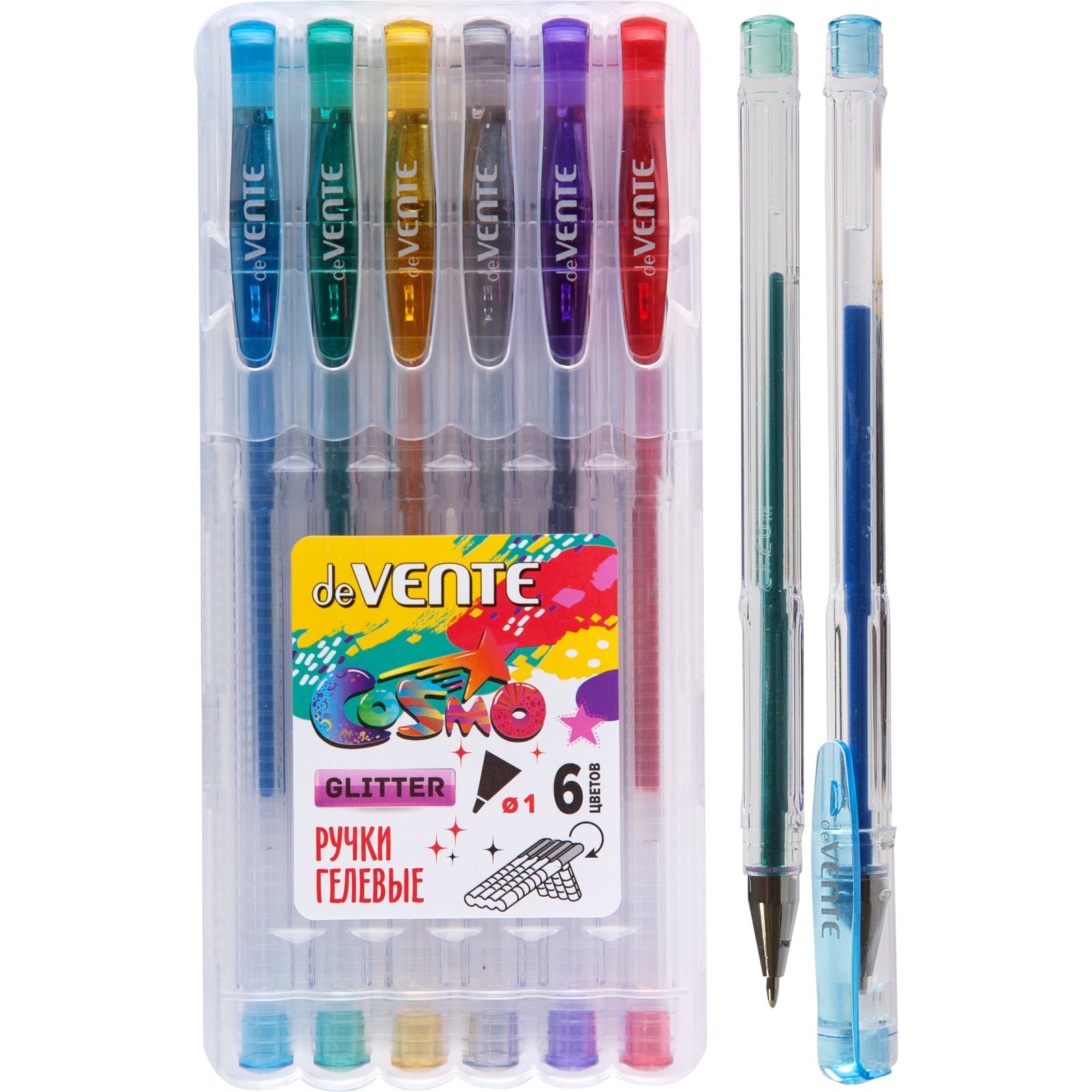 Ручка гелевая deVENTE 6 шт. - фото 1