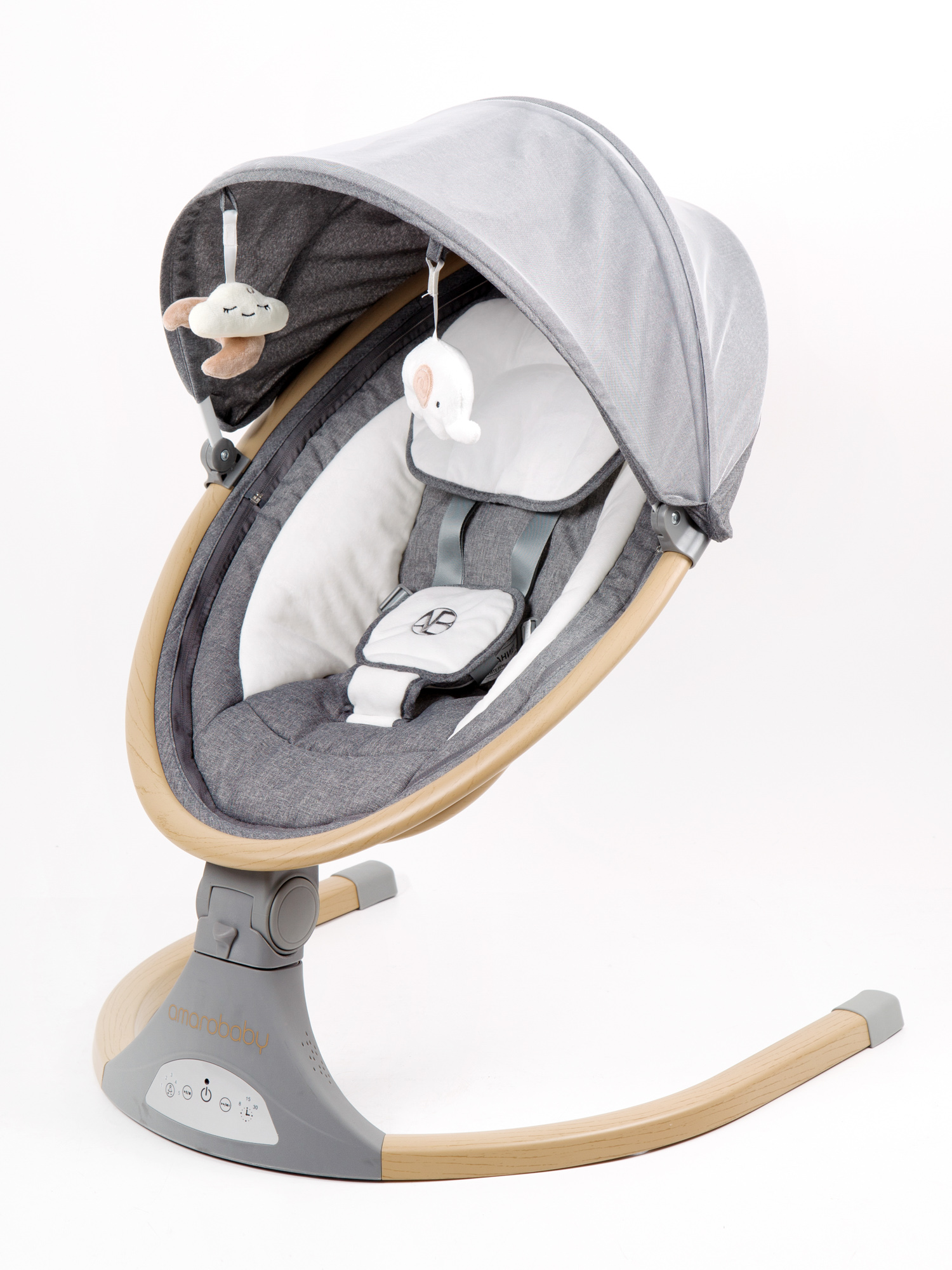 Качели Amarobaby Ergo Swing серый - фото 15
