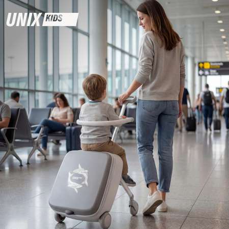 Чемодан UNIX Kids Каталка Stroller Ocean