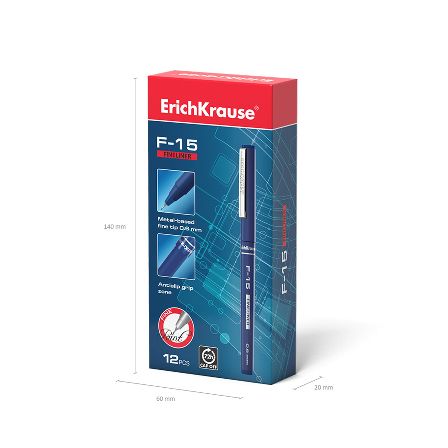 Ручка капиллярная ErichKrause 12 шт. - фото 5