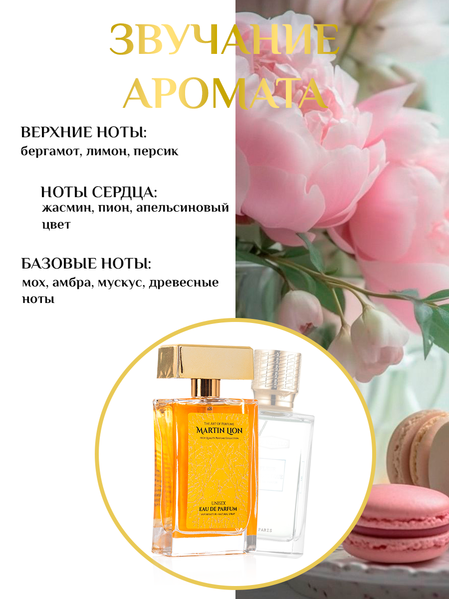 Парфюмерная вода Martin Lion белоцветочный свежий фруктовый - фото 4