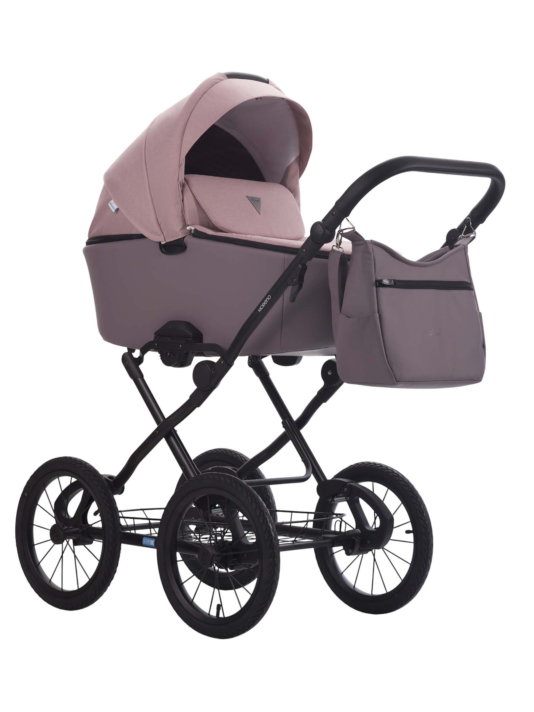 Коляска 2в1 Aroteam Moreno SL New 04 розовый - фото 1