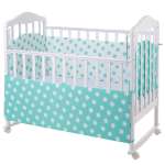 Бортики в кроватку Lemony kids Stars зеленый 4 части