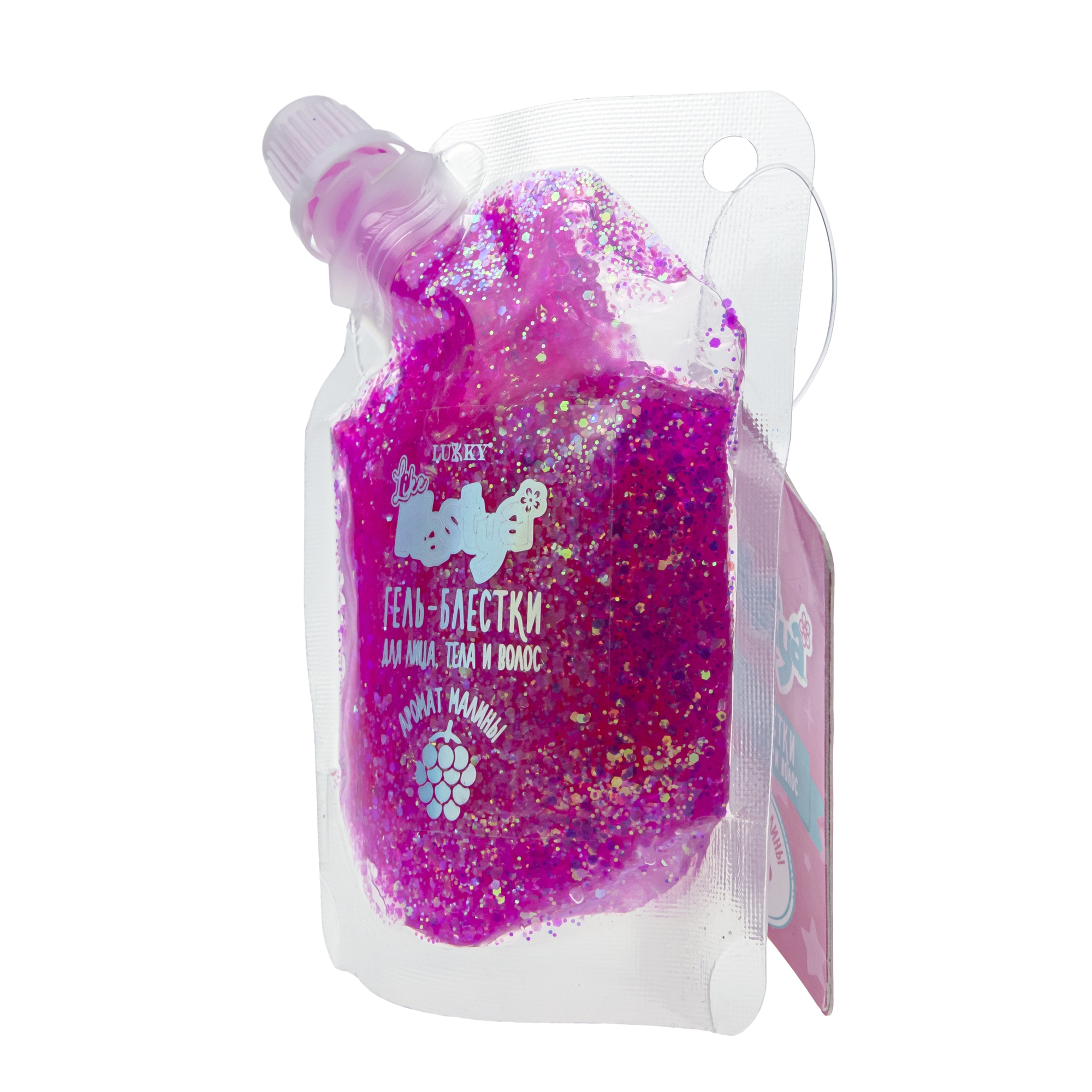 Гель-блестки для тела волос и лица Lukky(LUCKY) Like Nastya Розовый Т21964 - фото 4
