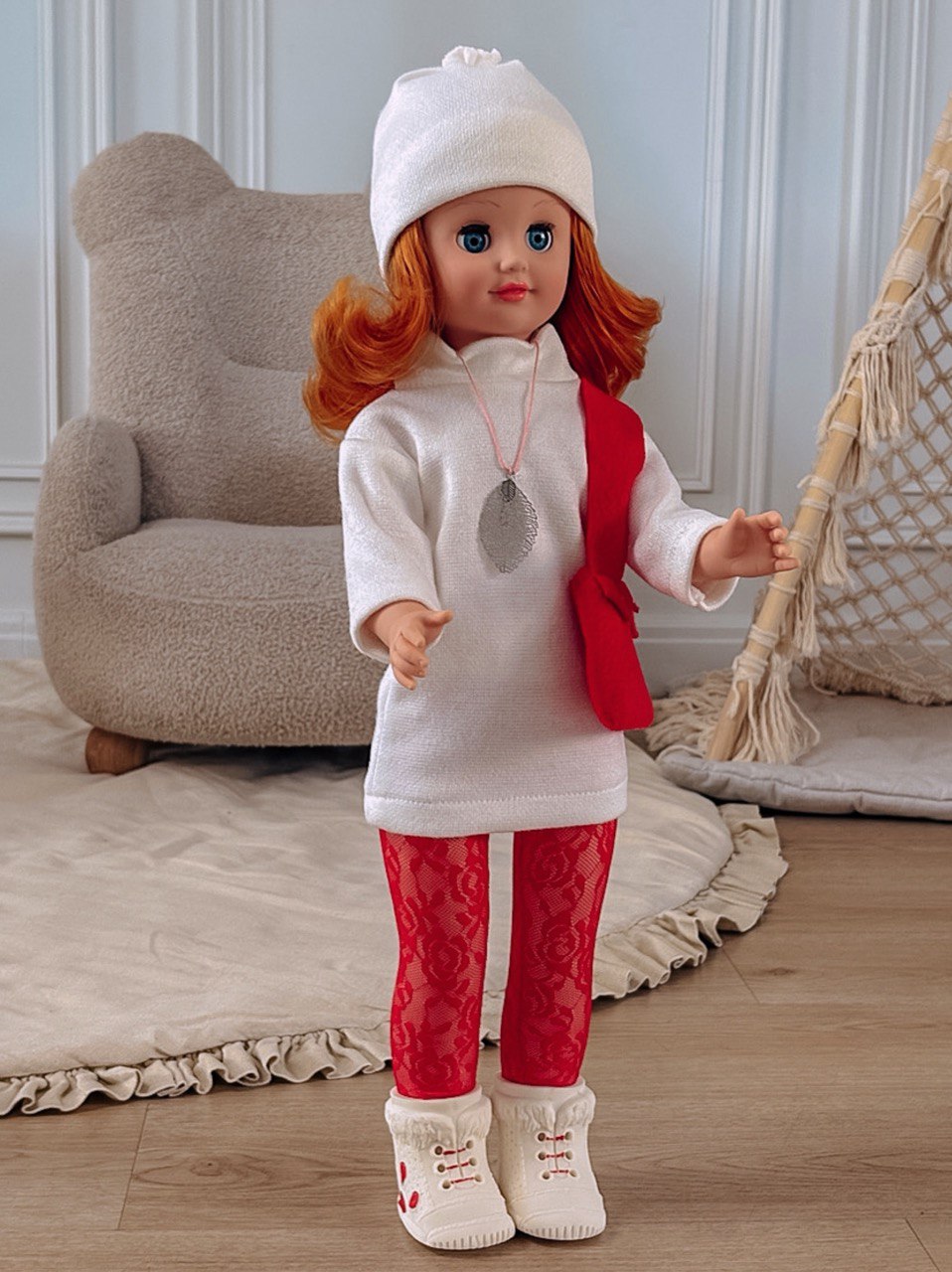 Кукла большая (ростовая) СТРАНА КУКОЛ говорящая Стелла высота 60 см 22-03.3 - фото 27