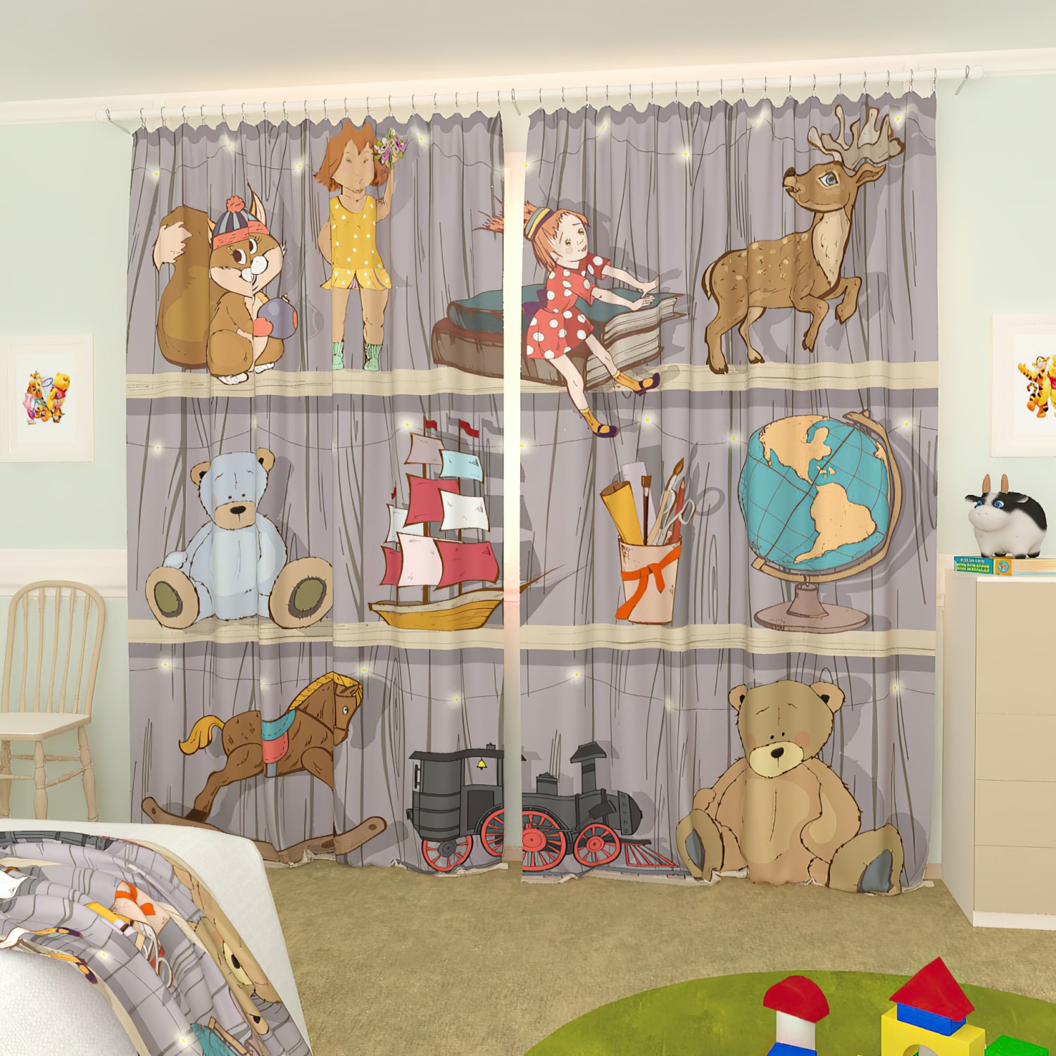 Комплект штор Олимп Текстиль Коллекция My Little Princess 165 - фото 2