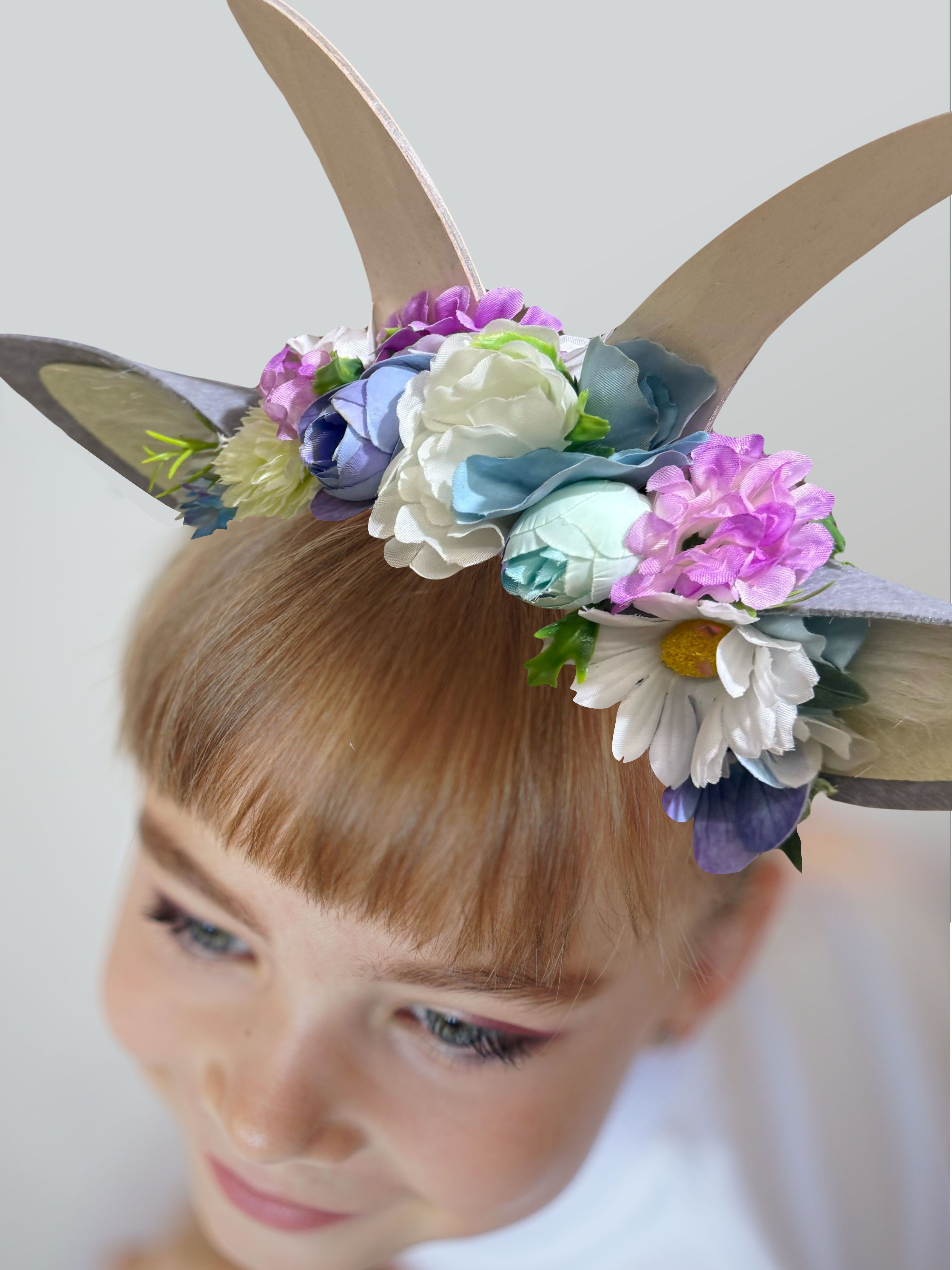 Ободок с ушками козы ЭнчантималсDress ОбУшиКоза - фото 3