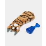 Игрушка для собак Barbaks Лапка с косточкой развивающая 2в1 24*10см