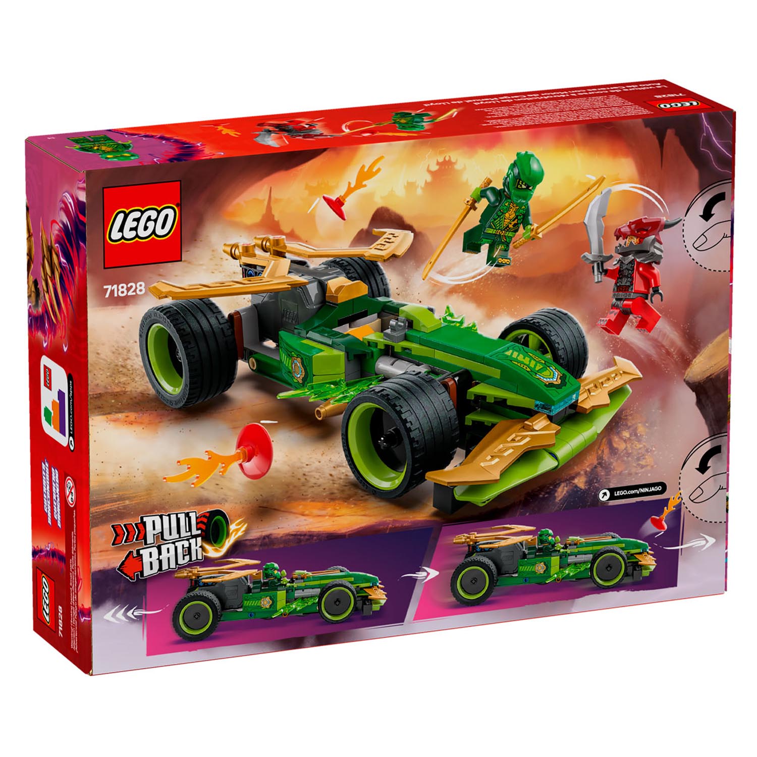 Конструктор LEGO NINJAGO Гоночный автомобиль Ллойда 181 дет. - фото 9