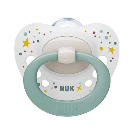 Пустышка Nuk силикон классическая от 0 мес. 1 шт. в ассортименте