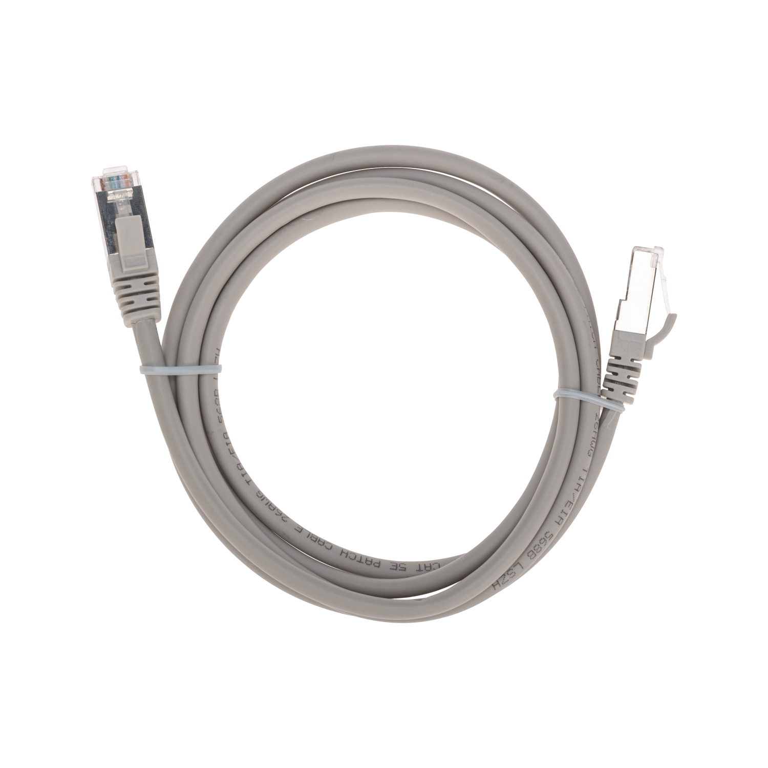Патч-корд REXANT 1.5 метра Cat 5e RJ45-RJ45 26AWG LSZH серый - фото 1