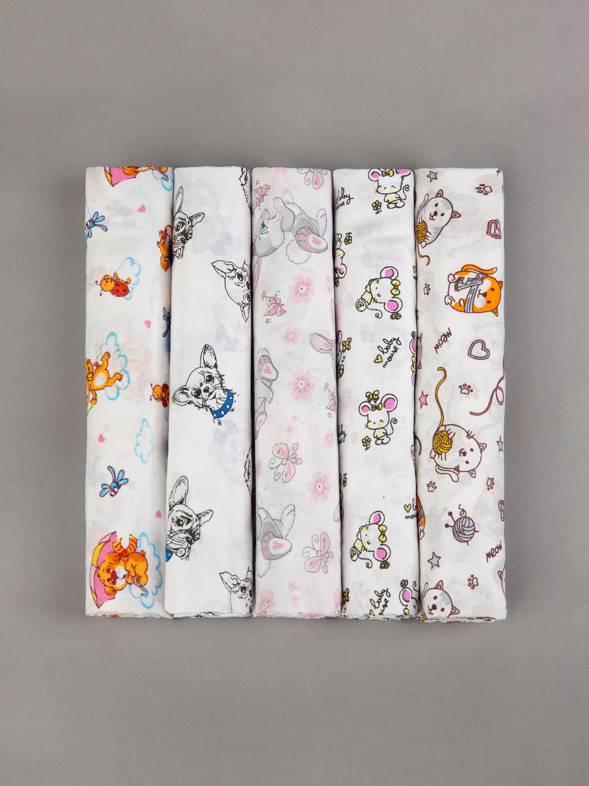 Пелёнка Чудо-Чадо Ассорти ситец 90х120 см 5 шт. - фото 15