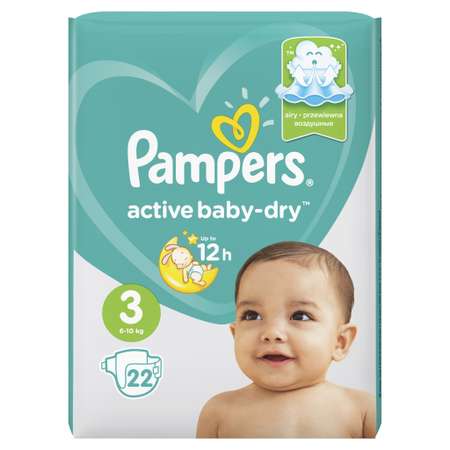 Подгузники Pampers Active Baby-Dry 3 (6-10 кг) 22 шт.