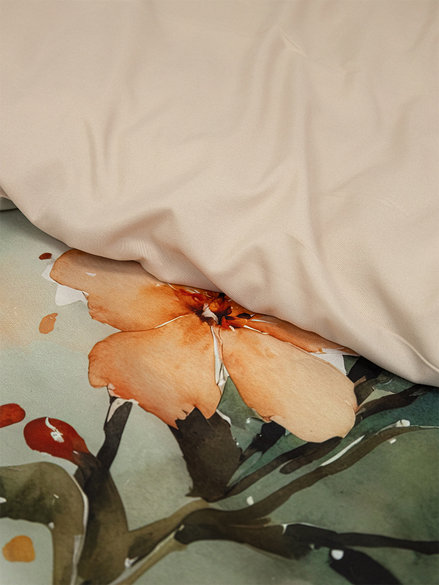 Комплект постельного белья MCotton 1.5-спальный Карлота полутораспальный 4 предм. - фото 6