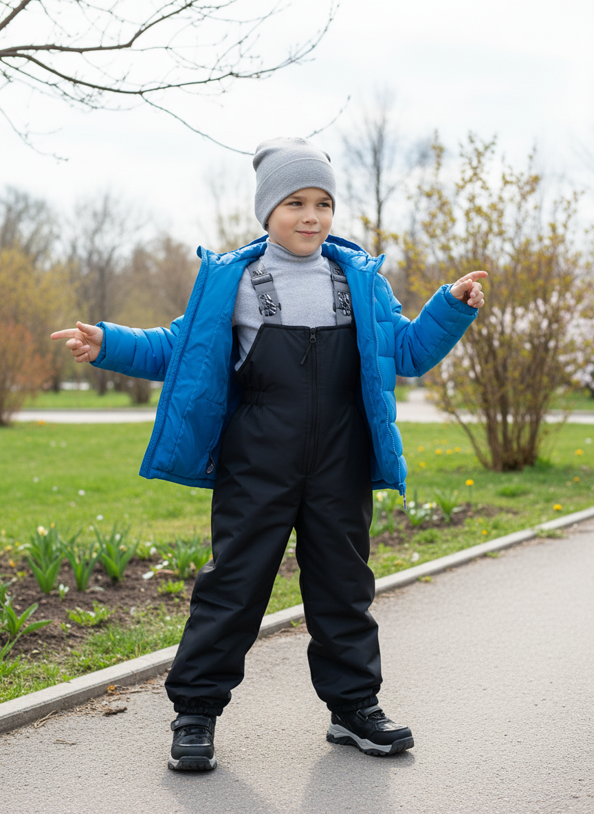 Полукомбинезон Arctic kids 60-008 черный - фото 2
