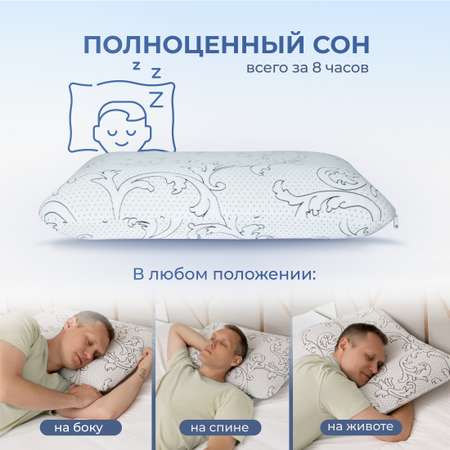 Анатомическая подушка Asvetida solido 50*70 c эффектом памяти Memory Foam