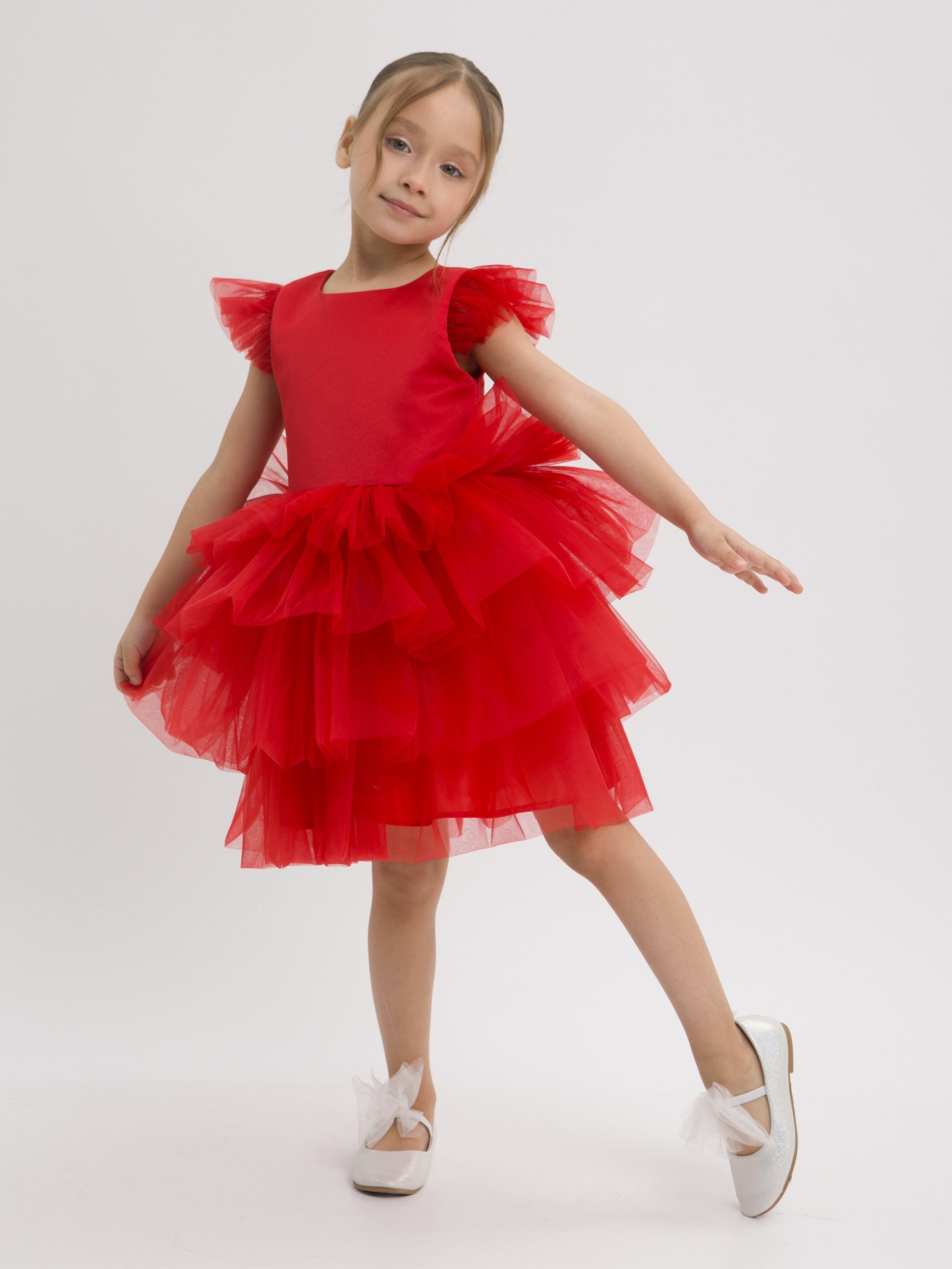 Платье LELUkids 1231.24_зефирка_красный - фото 10