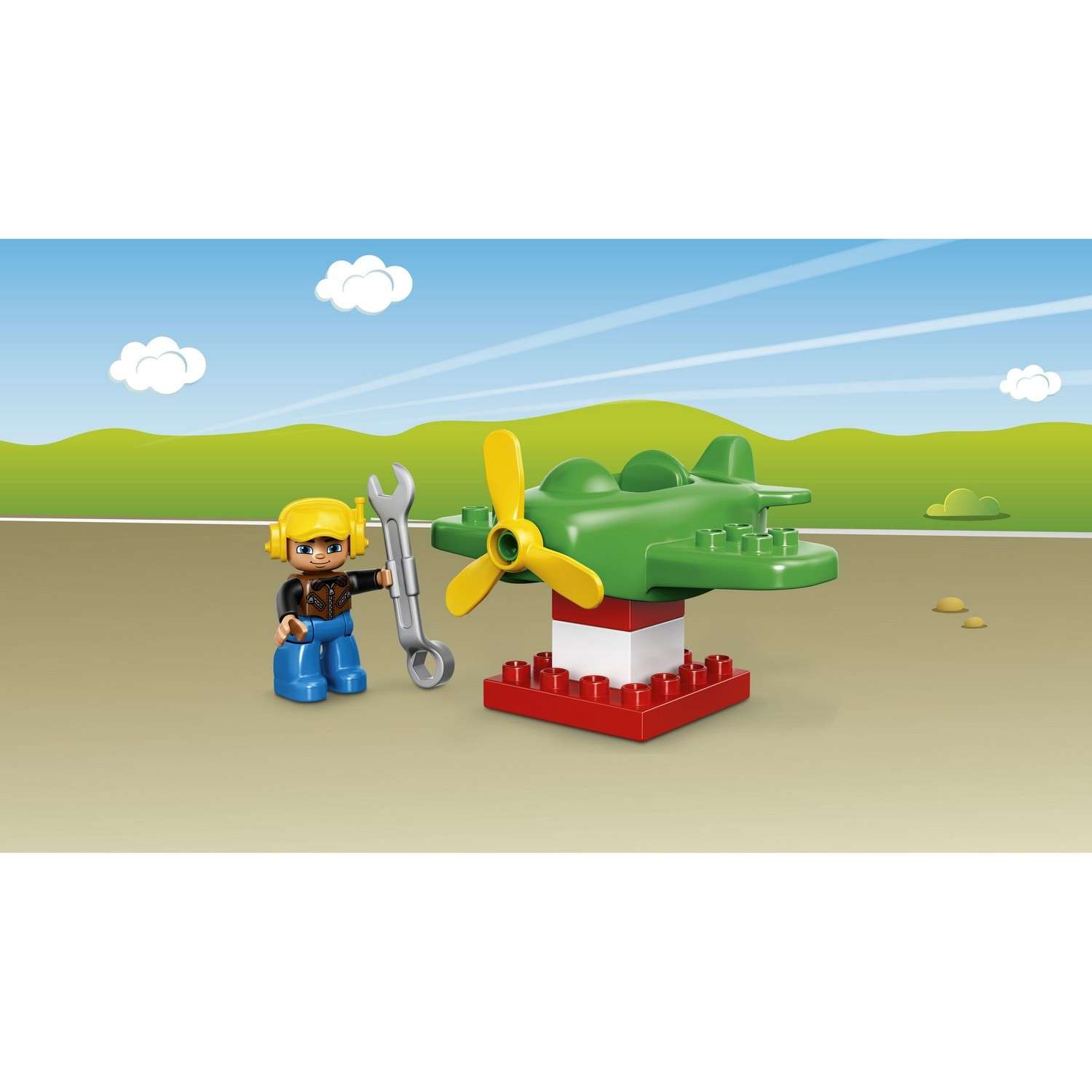 Конструктор LEGO DUPLO Маленький самолёт блочный - фото 6