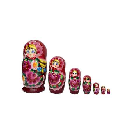 Матрешка Нескучные игры 7 в 1 расписная в ассортименте