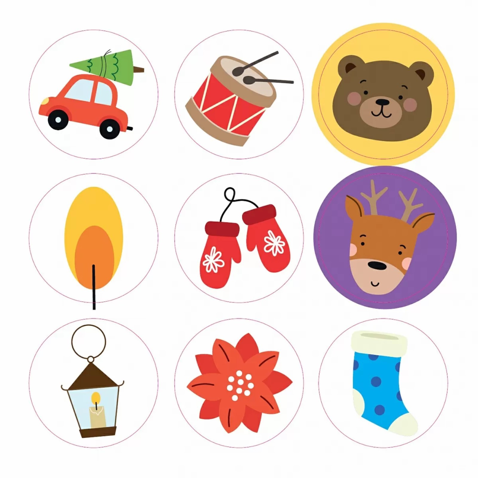Книга Робинс Мои первые новогодние наклейки 2+ - фото 3