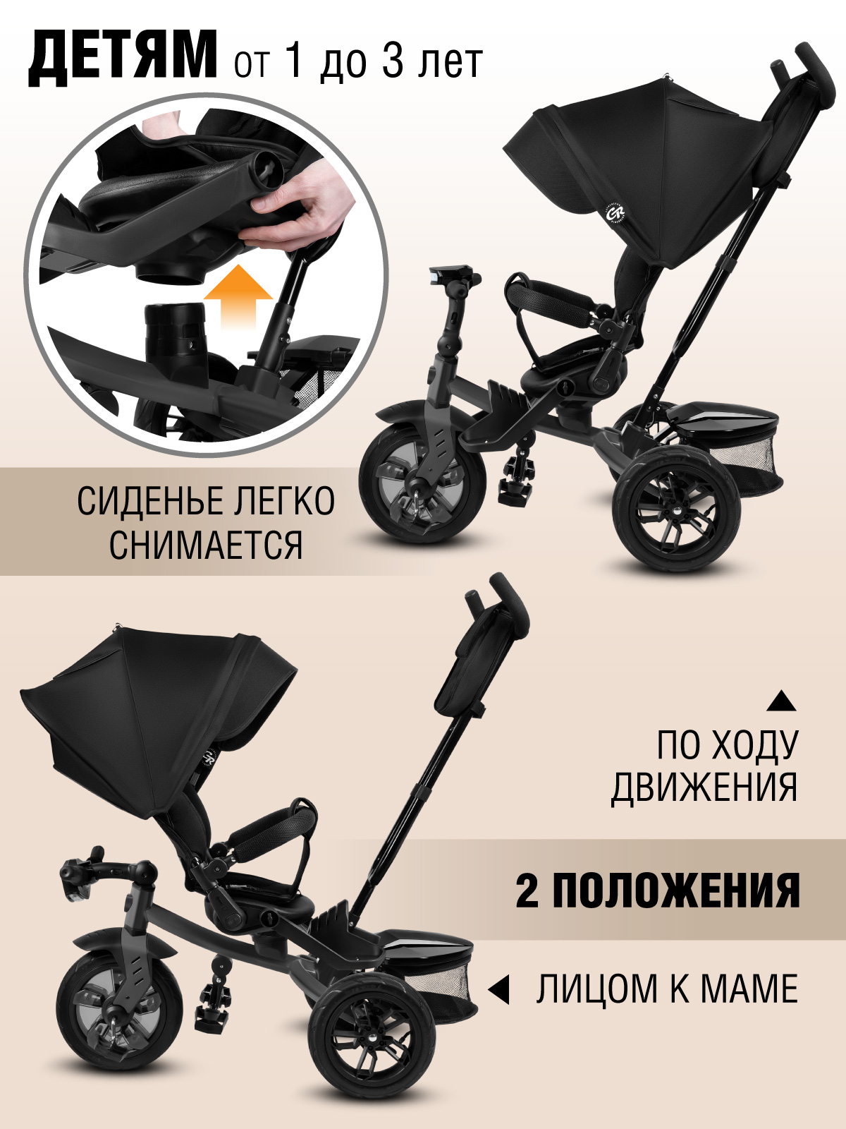 Трехколесный велосипед CITYRIDE - фото 3