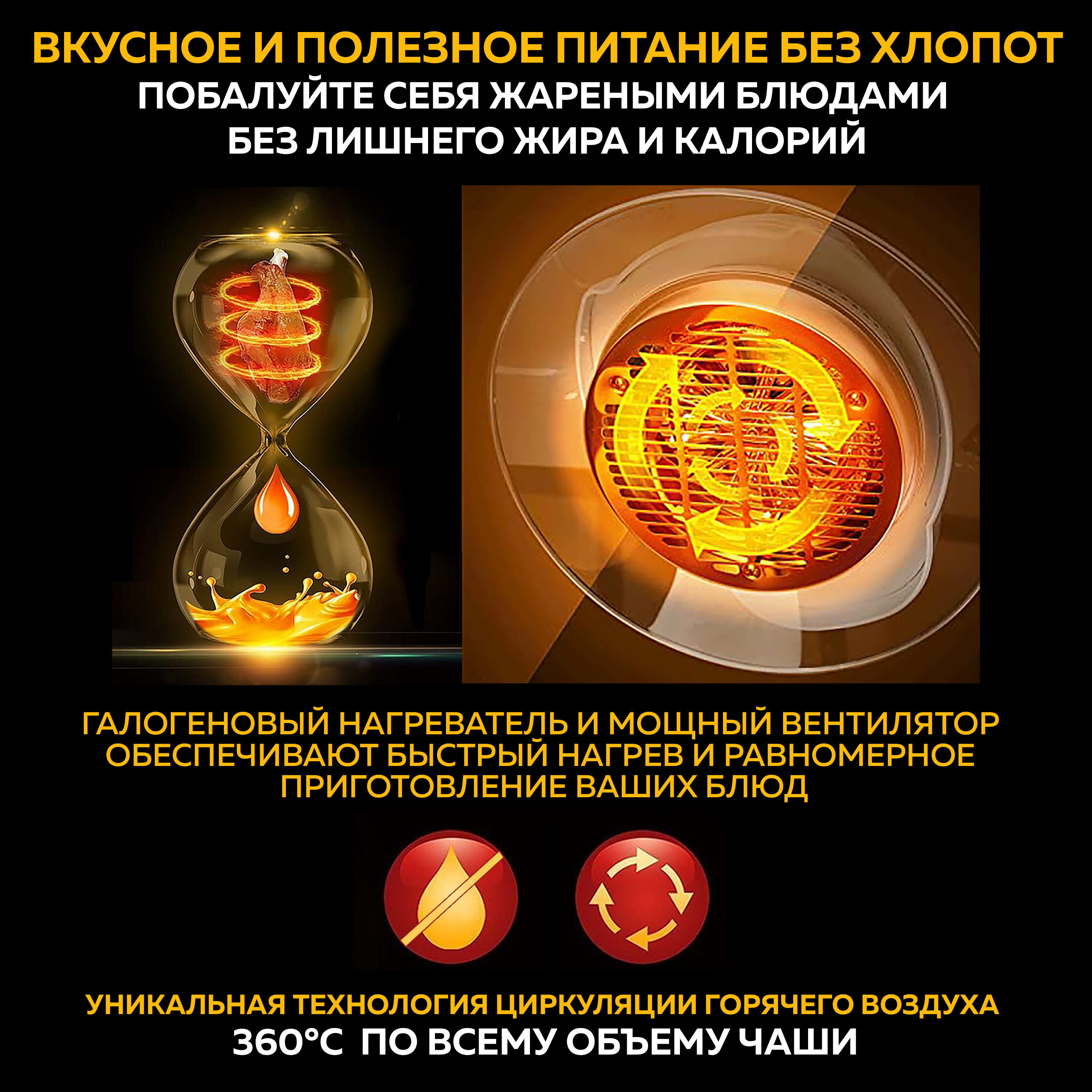 Аэрогриль GFGRIL GFA-GL17M 12л + 5л с функциями самоочистка размораживание шашлычница - фото 7